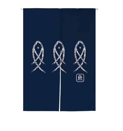 Japanese Ukiyoe Kanagawa Curtain