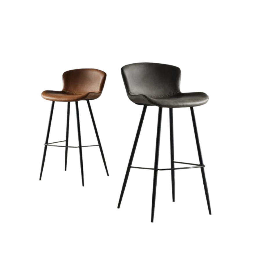High Back Sleek Bar Stools