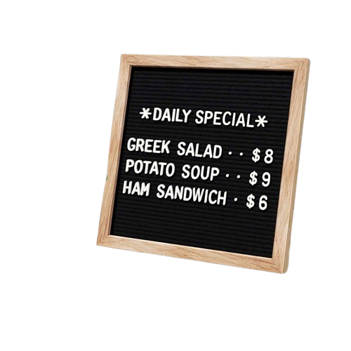 Wooden Frame Message Board