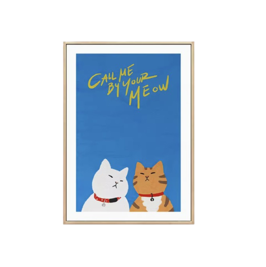 Call Me By Your Meow Poster Frame