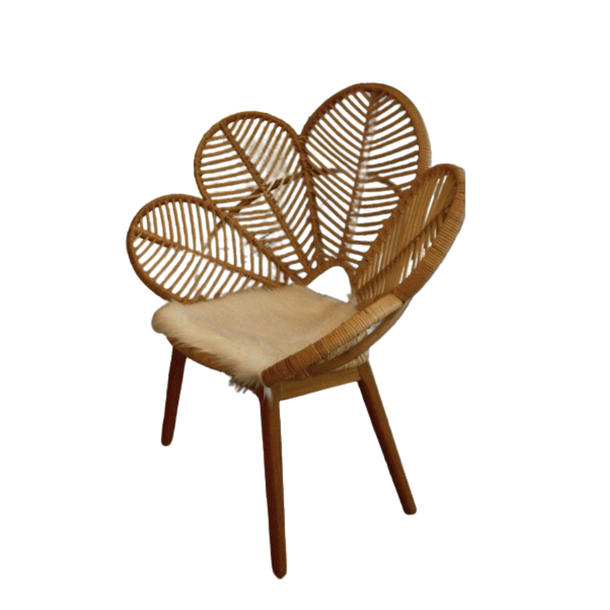 Flower Rattan Chair