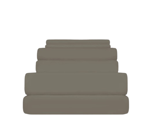 BedTribe Bamboo Sheets, Complete Set, Taupe