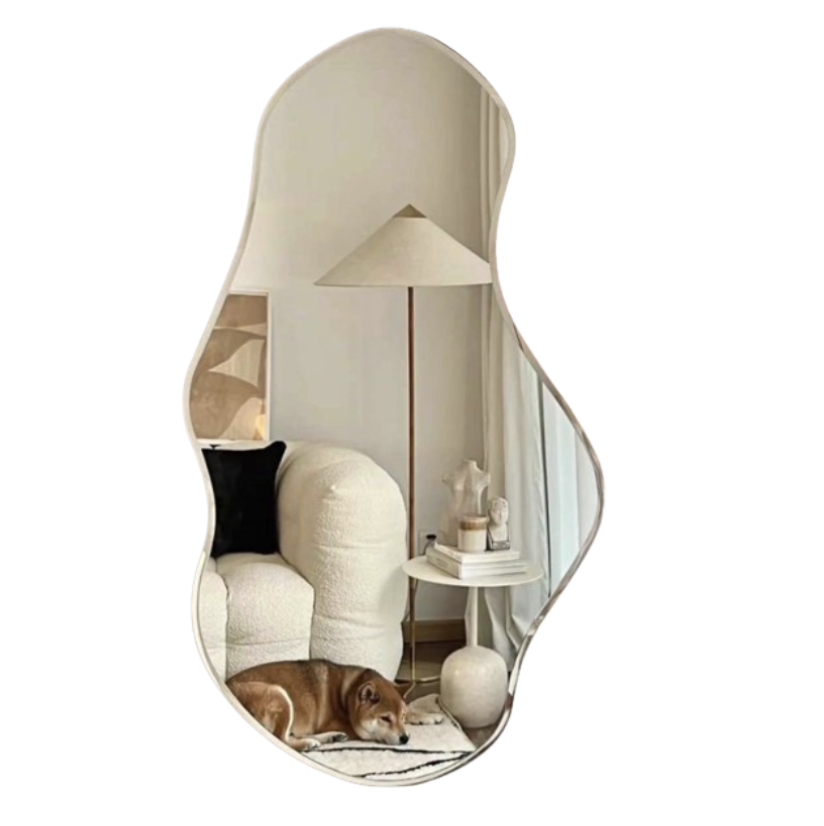 Irregular Shaped Hanging Mirror