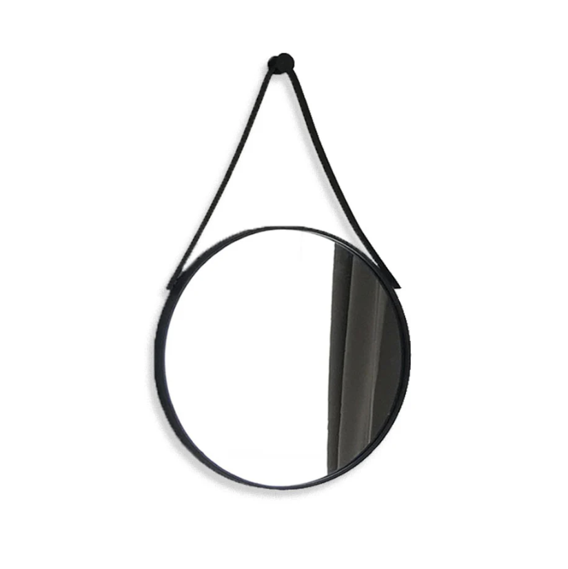 Monte Round Mirror - Black
