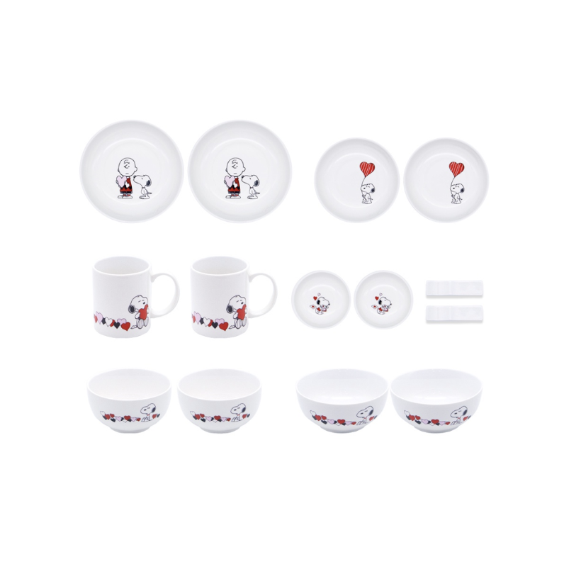 Corningware Snoopy Lovely Dinner Set 14pcs / 28pcs