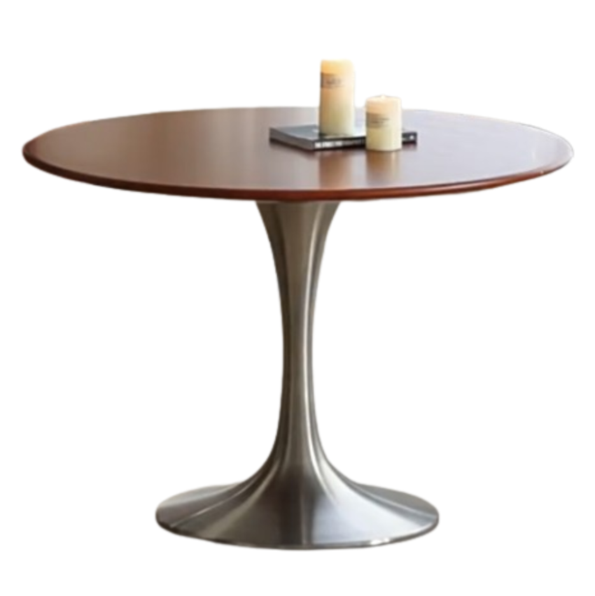 Vintage Steel Base Dining Table