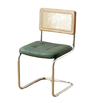 Rattan Back Cushion Seat Chair