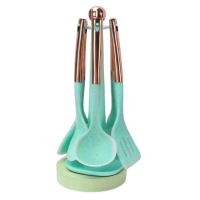Silicon Utensils with Hanging Stand