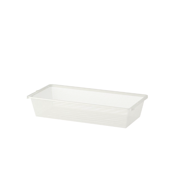 BOAXEL Mesh Basket, 80x40x15 cm - White