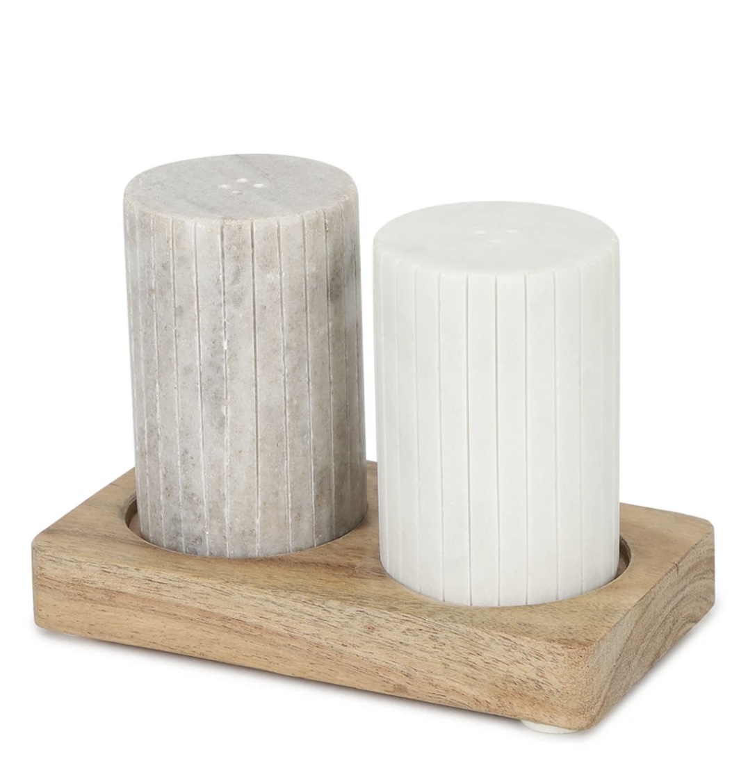 Marble Salt & Pepper Shaker Set, Anko