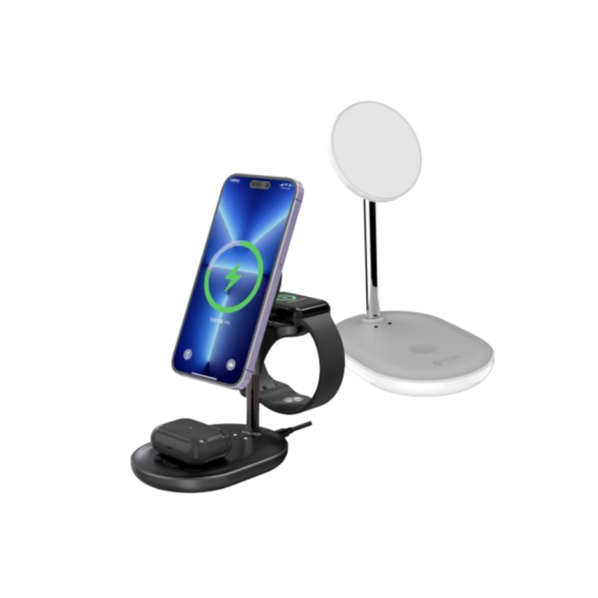 Mazer Magsafe 3-in-1 Hybrid Wireless Charger Stand for iPhone