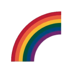 Friendly Rainbow Paperpaint® Mural