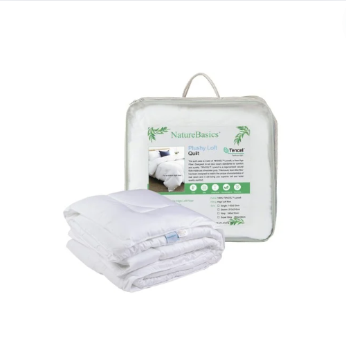 Nature Basics Plushy Loft Tencel Quilt, Queen