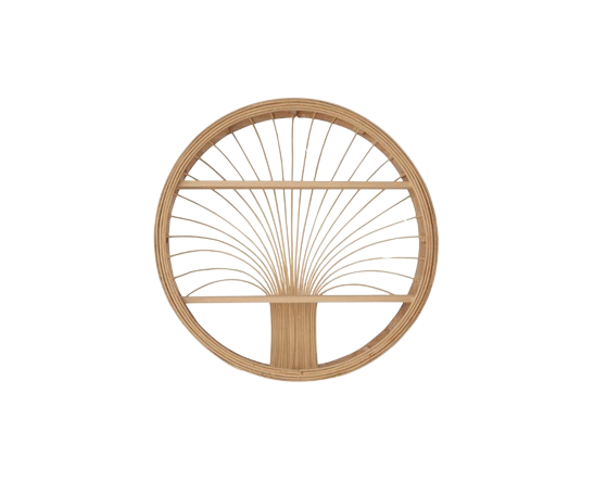 Wooden Woven Wall Rack