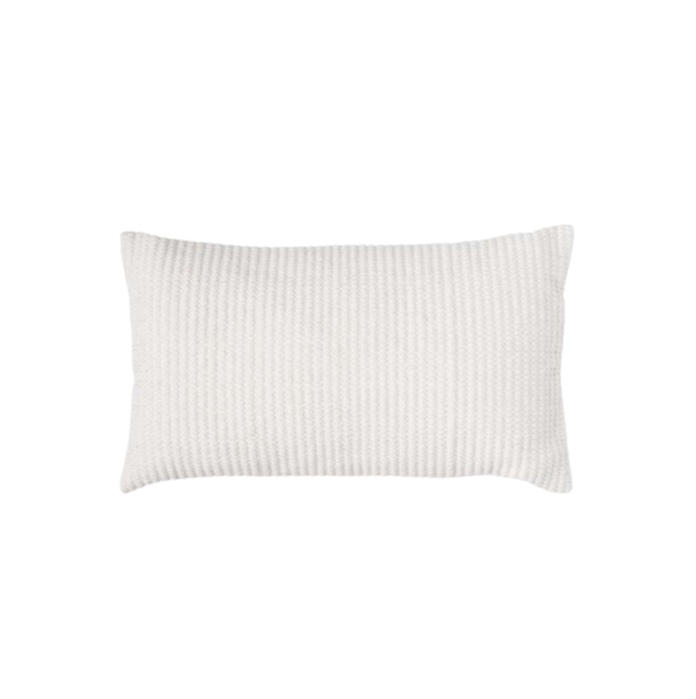  Logan And Mason Home Miller Dobby Weave Cushion, 35 x 60 cm - Vanilla