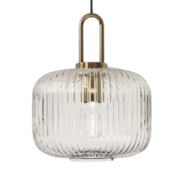 Hanging Fluted Glass Light Bulb