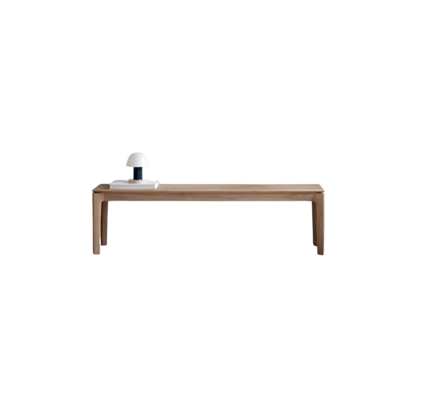 Minimalistic Solid Wood Dining Bench