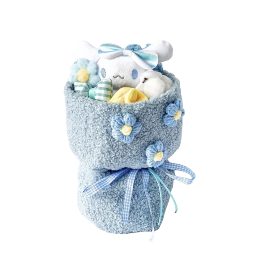 Fluffy Soft Toy Knit Bouquet - Cinnamoroll Doll