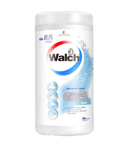 Walch® Multi-Purpose Disinfectant Wet Wipe, 84pcs x 3 Rolls