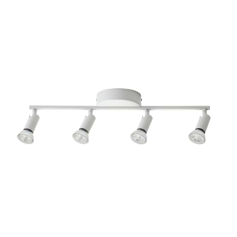 KRUSNATE Ceiling spotlight with 4 spots - White