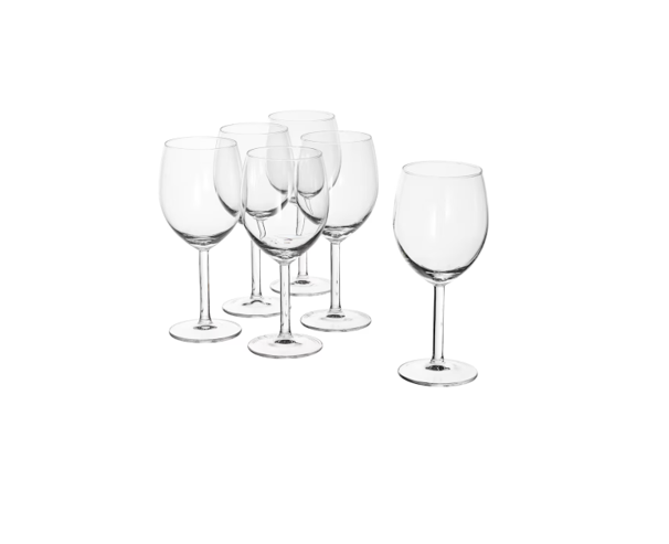 SVALKA Wine Glass, 30cl, Clear Glass