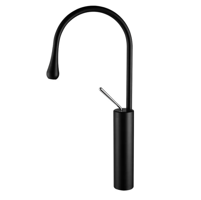 Brushed Drop Style Basin Faucet