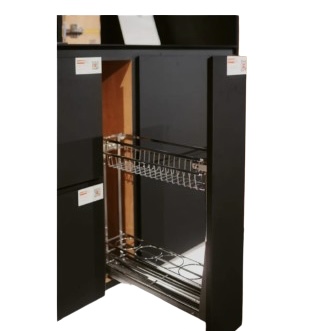 2 Tier Multipurpose Slimline Slabs Pull Out Kitchenware Basket