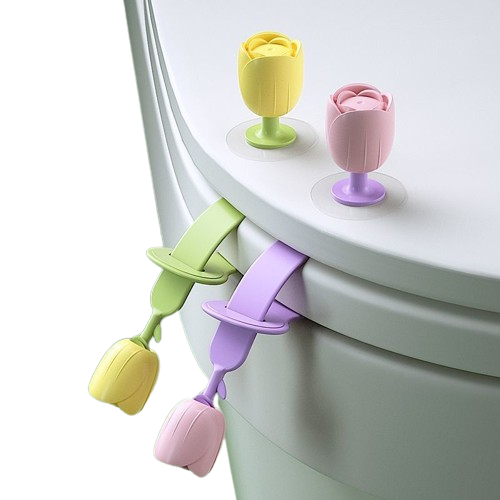 Silicone Tulip Toilet Cover Handle Opener