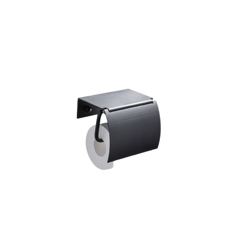 Toilet Paper Roll Holder - Black