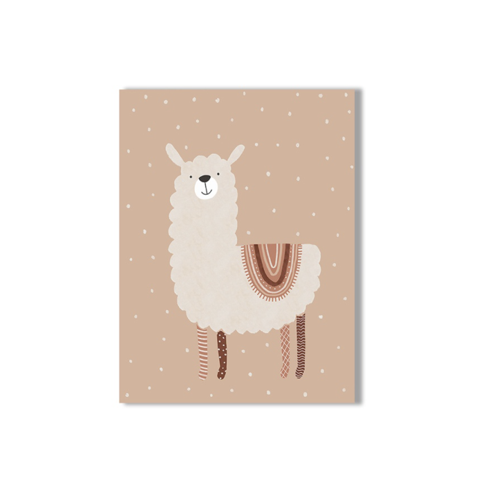 Canvas Llama Wallart
