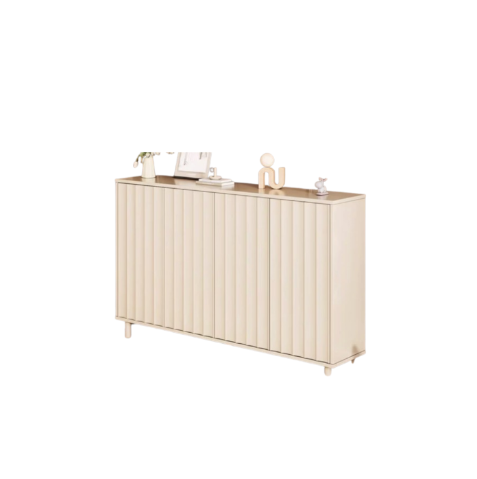 Fluted Shoe Cabinet 