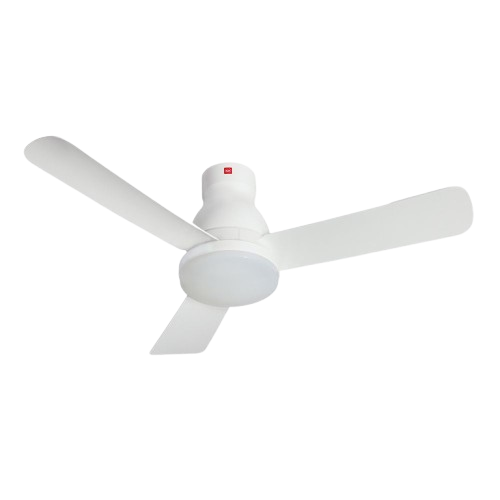 3-Blades Remote Control DC Ceiling Fan With LED Light, U48FP, 120cm