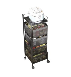 4 Layer Rack With Movable Wheels