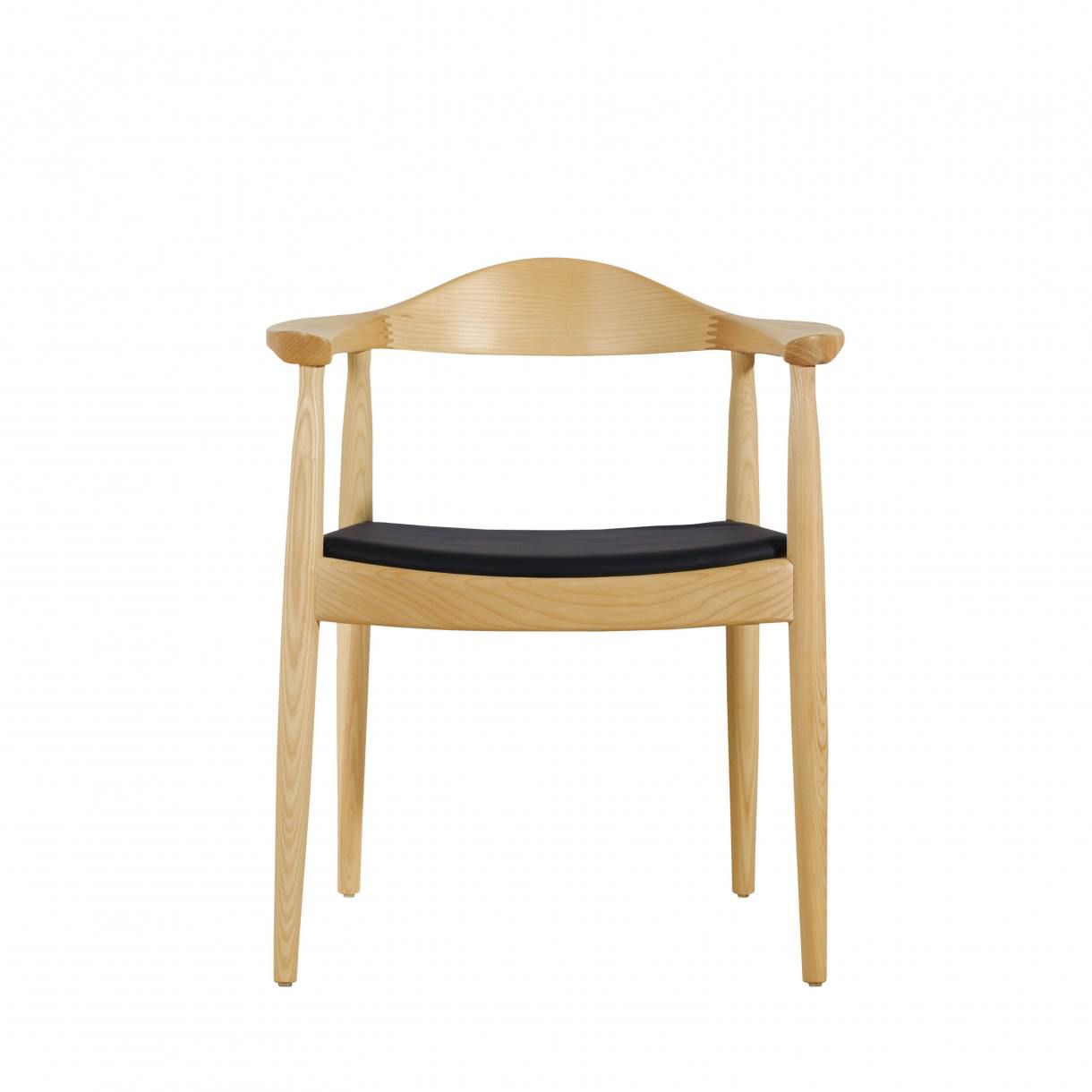 Osaka Dining Arm Chair V5, Natural/Black
