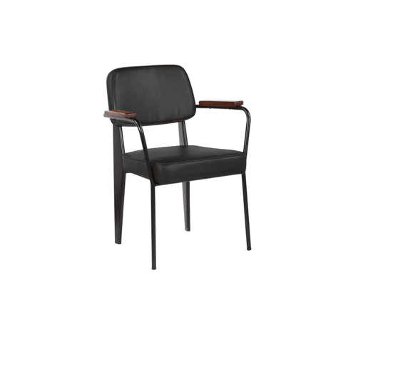 Rustic PU Leather Dining Chair H