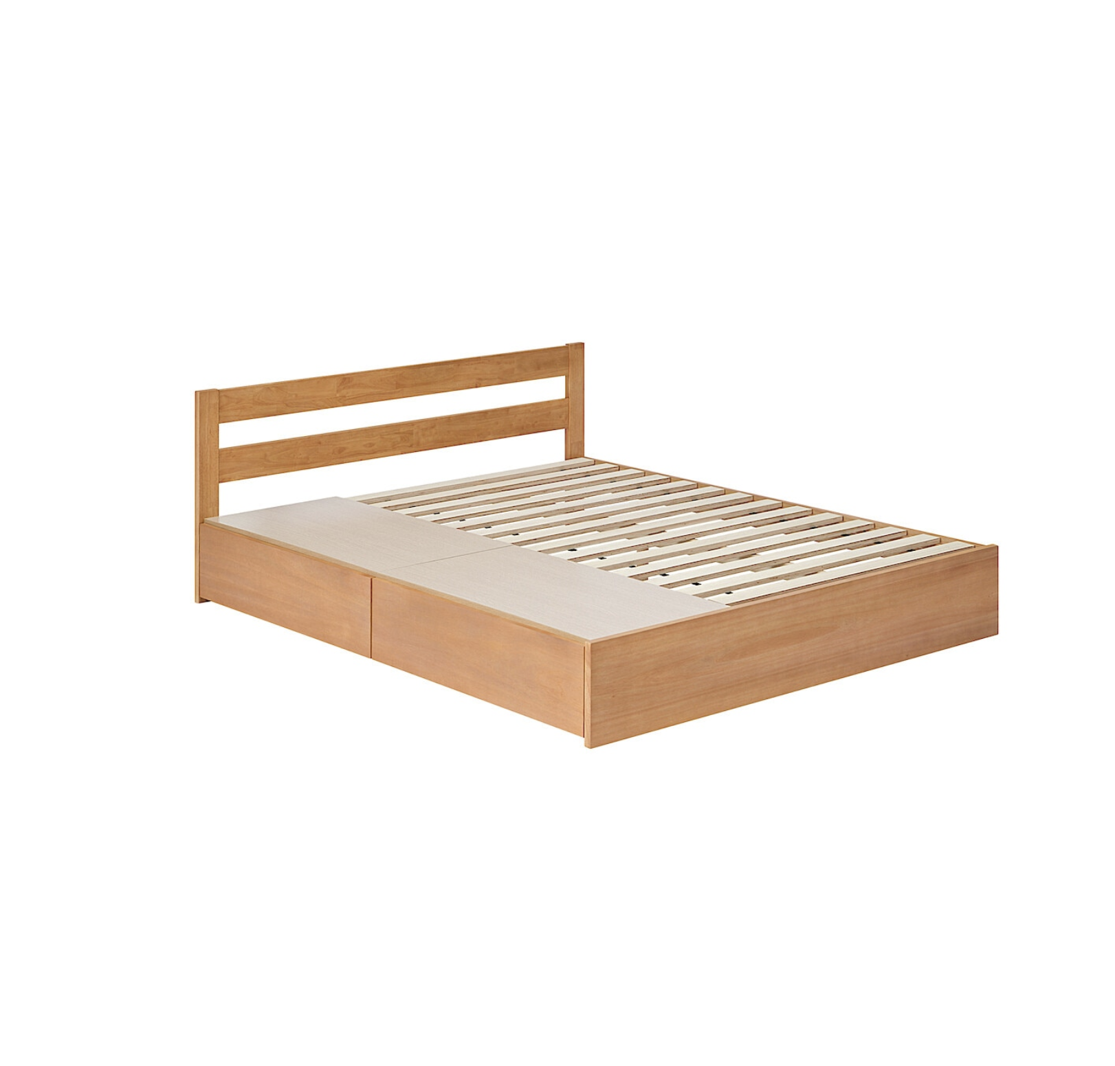 Wooden Storage Bed Queen