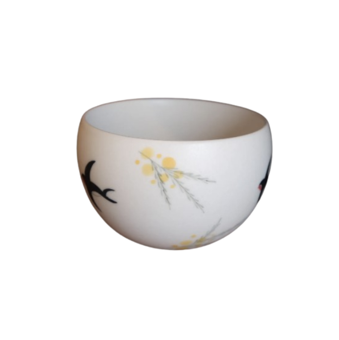 Yezi Hand-painted Ceramic Cup - Sparrow