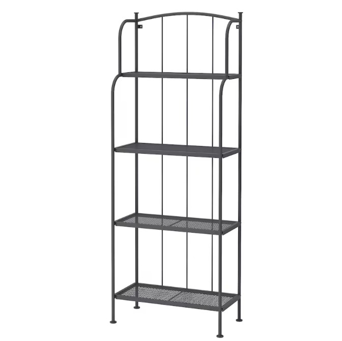 LÄCKÖ Shelving Unit, Outdoor, 61x160 cm - Grey