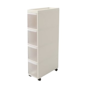 4 Tier Slim Storage Cabinet