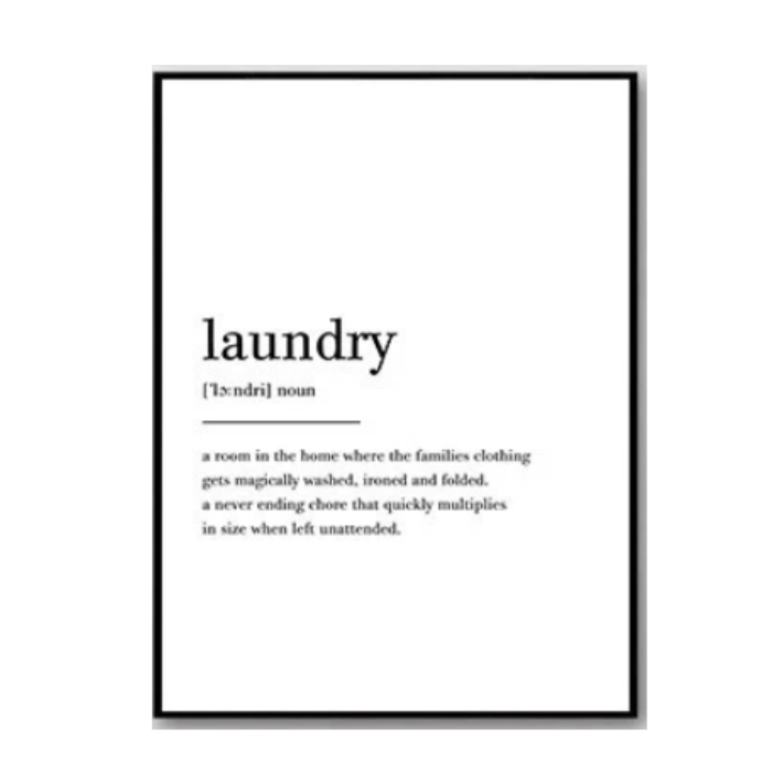 Laundry Today Room Wall Decor 