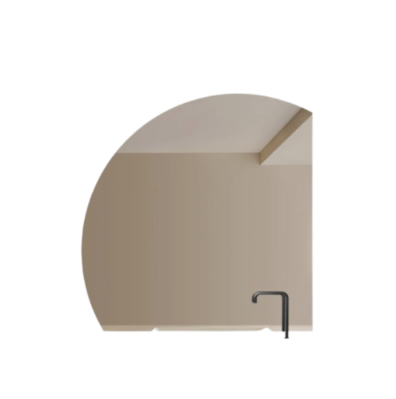 Semi-circle Cut-out Mirror