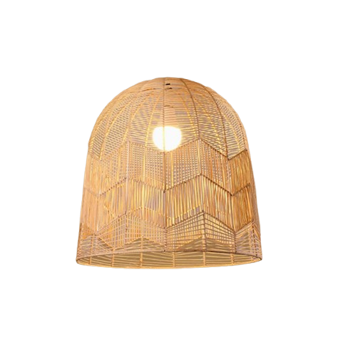 Japanese Retro Rattan Pendant Light