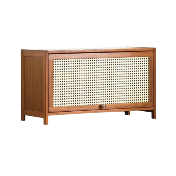 Rattan Shoe Storage Cabinet