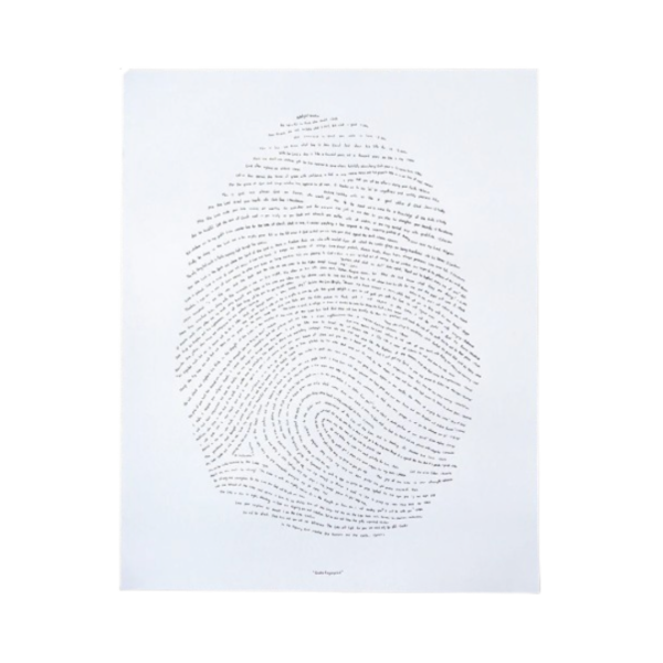 God's Fingerprint - Letterpress