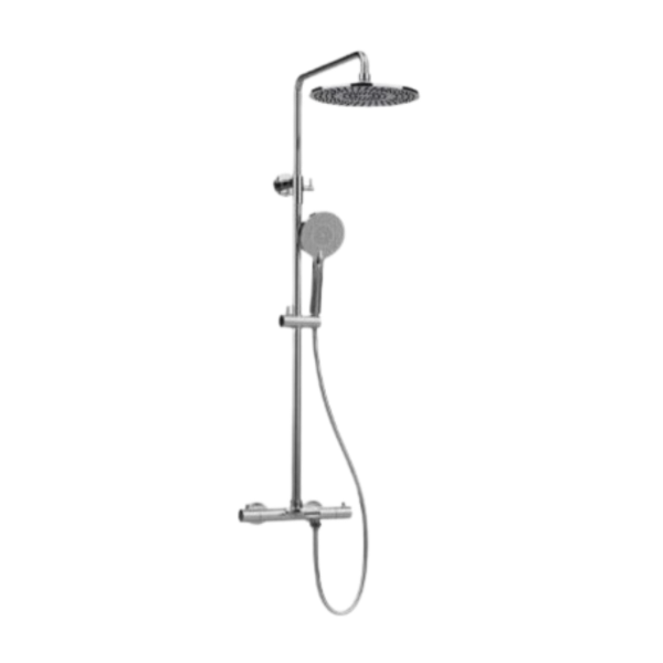 Thermostatic Chrome Rain Shower Set 