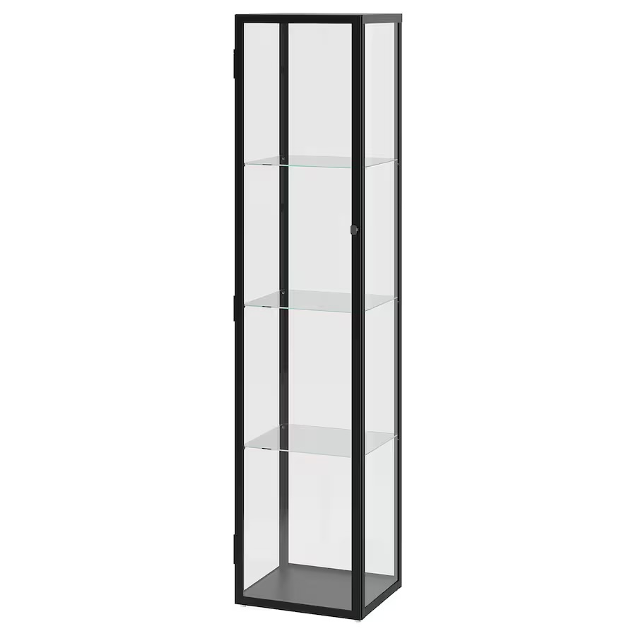 BLÅLIDEN Glass-door cabinet 