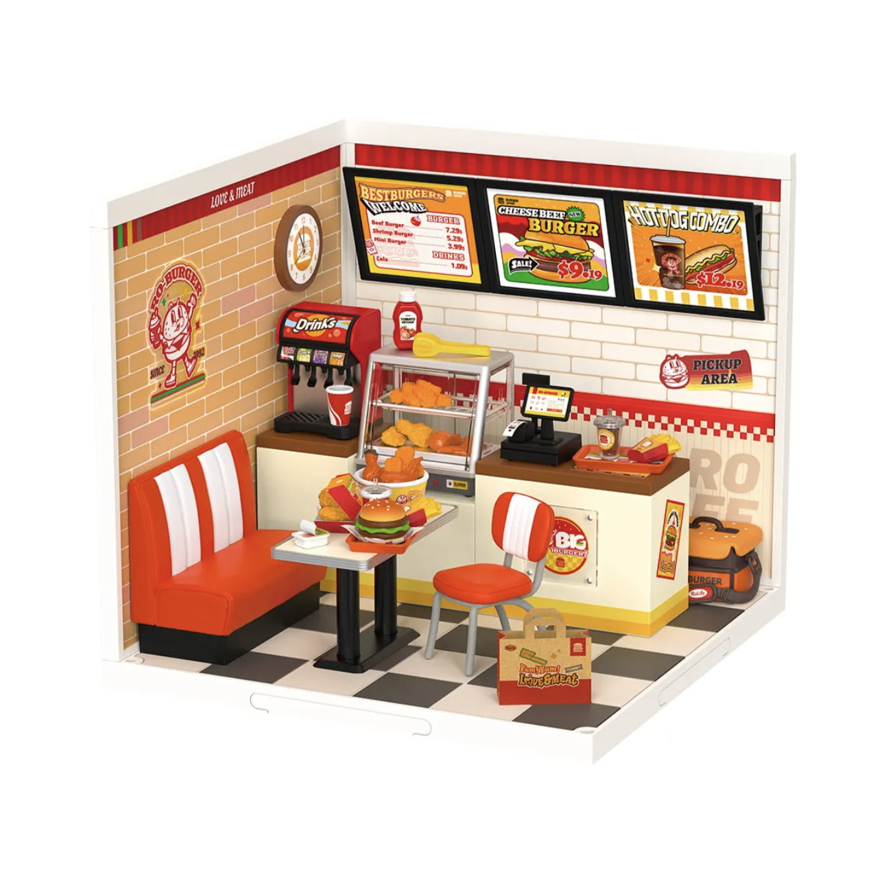 Rolife Plastic Miniature - Yum Yum Burgers