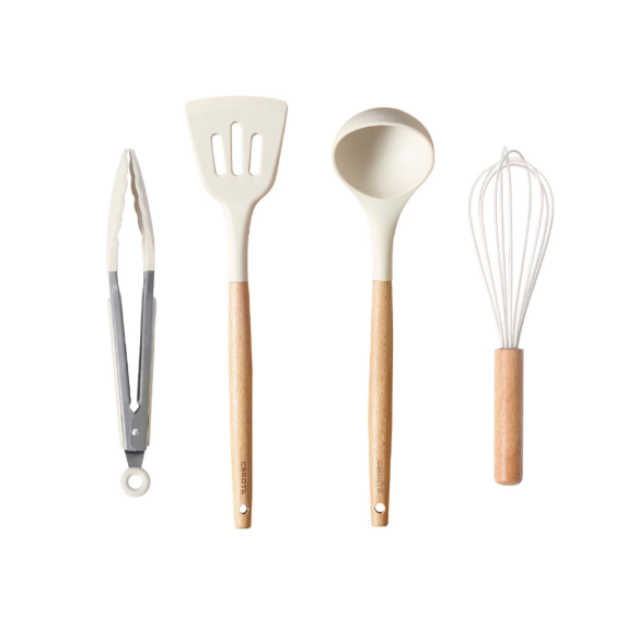 Carote 4pcs Utensils Tools Silicon - White