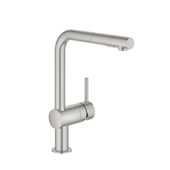 Mina Single-Lever Sink Mixer- Supersteel