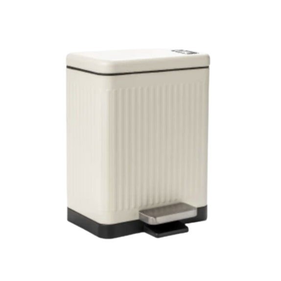 Mira Matte Slim Step Bin - White